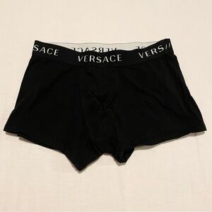 Versace Men’s Black Boxer Briefs Size 4 Medusa
